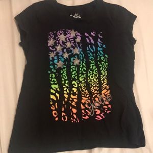 RAINBOW-CHEETAH PRINTED TEE